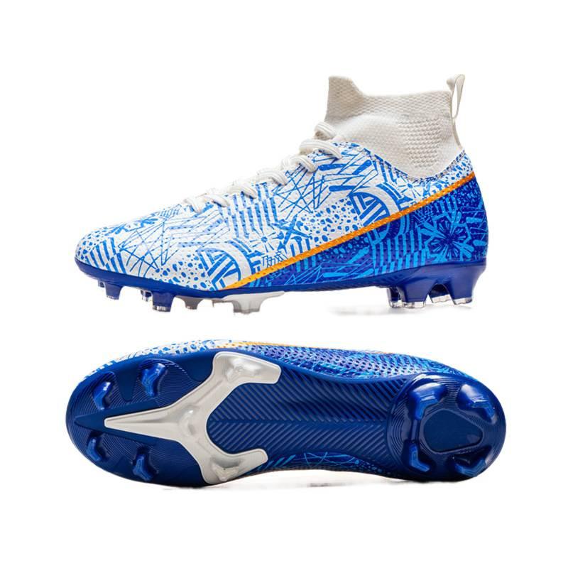 High-top adult football shoes men's and women's TF broken nails artificial turf AG long nails student training football shoes