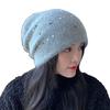 Internet Celebrity Confinement Hat Double Maternal Postpartum Spring and Autumn Pile Hat Women Autumn and Winter Pullover Knitted Wool Baotou Hat Tide