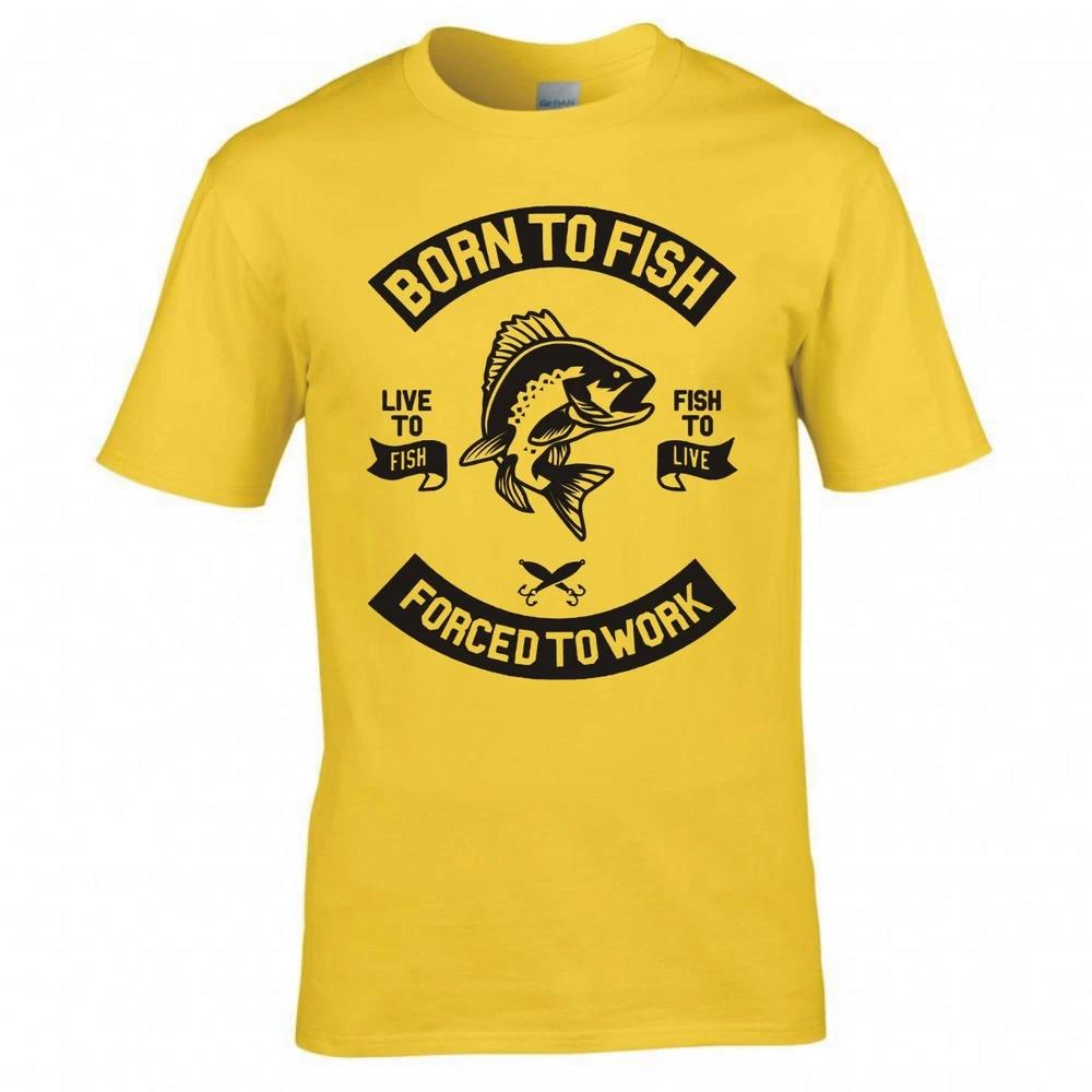 Funny Born To Fish Forced To Work Tshirt