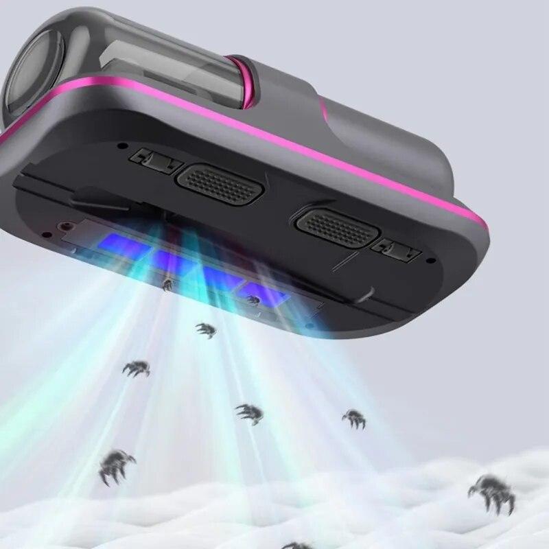 New Wireless Mattress Vacuum Cleaner Cordless Handheld UV-C Bed Dust Remover Indepth Cleaning Sofa Specialist 12Kpa Powerful Suction