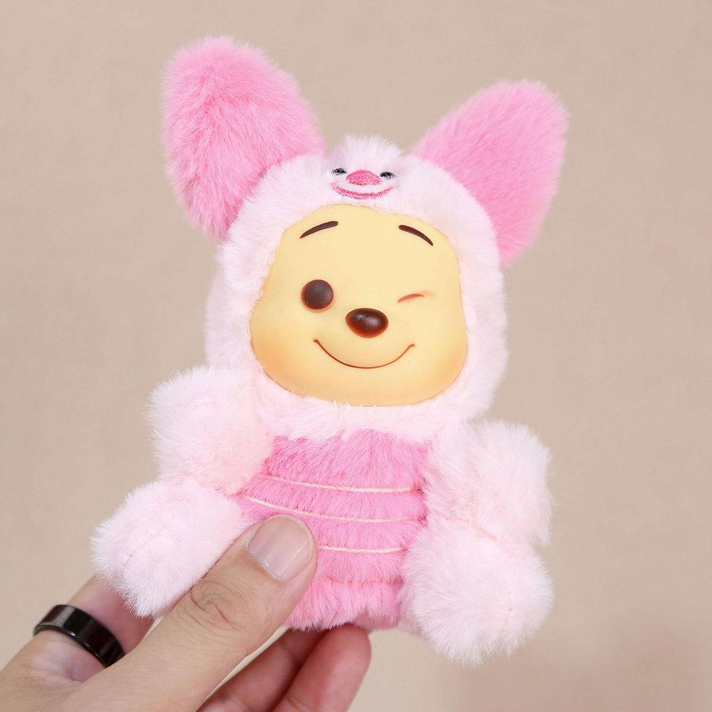 Tiger Bee Pooh Bear Plush Keychain With Soft Pp Cotton Filling For Girls Gift And Collectors