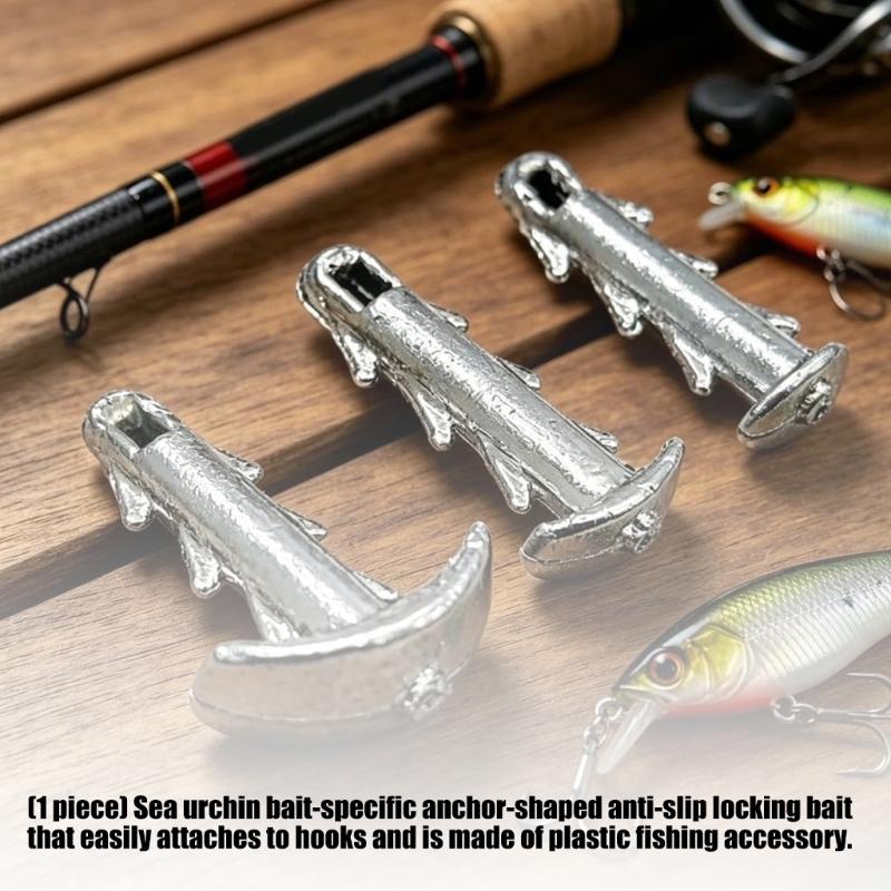 Anchors Shape Sinkers AntiSlip Sea Urchin Baits Fishing Weights Lightweight Easy Hook Design For Saltwater Fishing