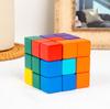 Beech Wood Soma Cube 7-Piece Puzzle Set for Children & Adults - Educational Luban Lock Kongming Cube