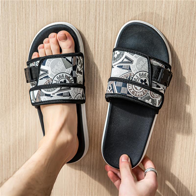 Fashion Slippers for menTrendy Style Letter Print Design High Quality Beach Slippers Can Be Worn Out Premium Fashion Women's Casual