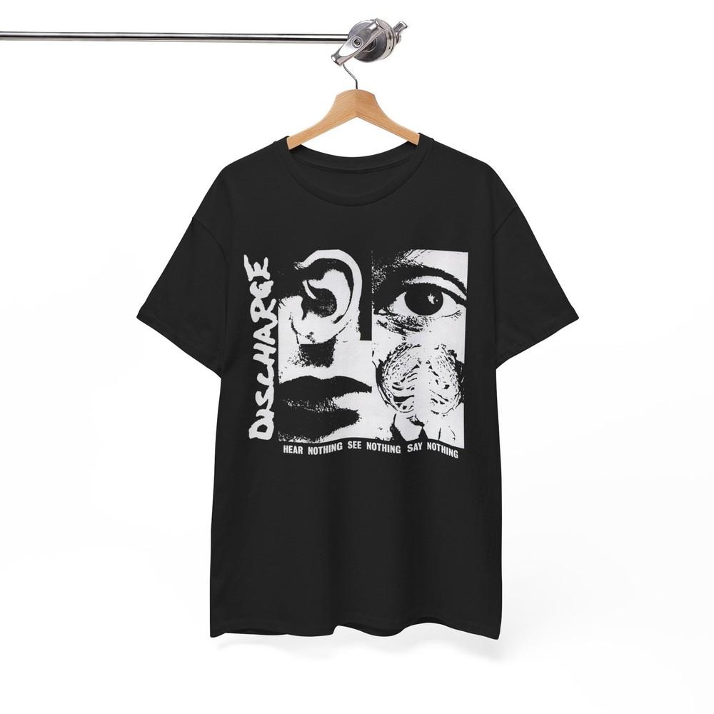 Discharge Hear Nothing Tshirt punk crust d beat Unisex Tee Unisex T-Shirt S