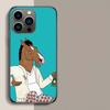 Cartoon B-BoJack Horsemans Phone Case For Iphone 17 Air 15 Pro 14 Plus 16 Pro Max 12 13 Mini 11 16E X XS Cover Cute Fundas