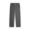 Li Ning Anti-Five Series Comfortable Simple Versatile Letter Mid-Rise Drawstring Straight Loose Knit Sports Pants Men Pants Coal-Gray AKLV217-5