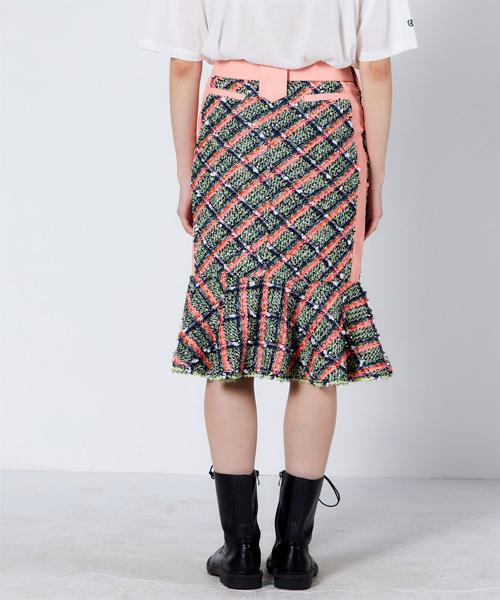 Greedius Mermaid Tweed Skirt