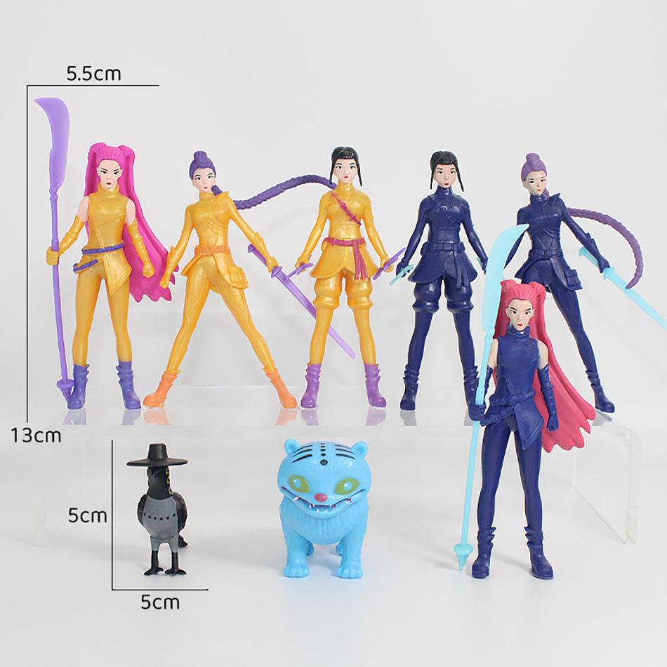Kpop Demon Hunters Figure K Pop Demon Hunters Figures Huntrix Figures Toy Derpys Tiger Rumi Mira Zoey Sussy Figurine Ornament