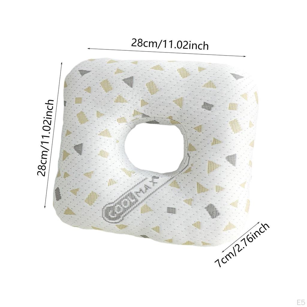 Ear Piercing Pillow for Cnh with Removable Cover Side Sleepers PP Cotton