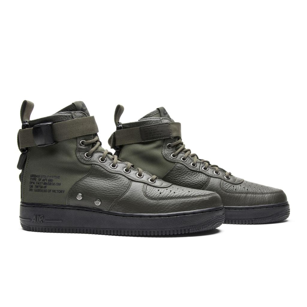 Nike SF Air Force 1 Mid 'Sequoia' (Unisex) Sequoia / Sequoia-Black Skateboard Shoes 917753 300