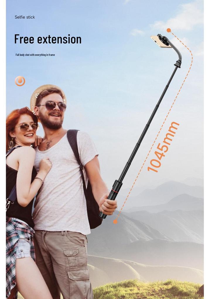 L20 Magnetic Bluetooth Selfie Stick & Tripod with Fill Light