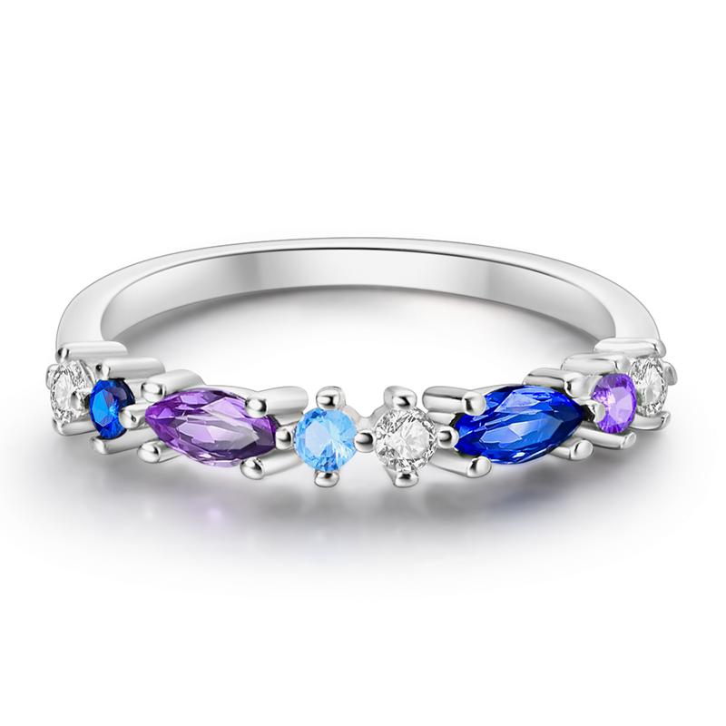 Daisy Sparkling Crown Ring Colorful Star Moon Butterfly Evil Eyes for Women Original Rings Classic Wedding Jewelry