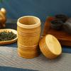 Portable Lightweight Bamboo Tea Jar Mini Tea Tin Tea Organizer Storage Holder Chinese Tea Container Box