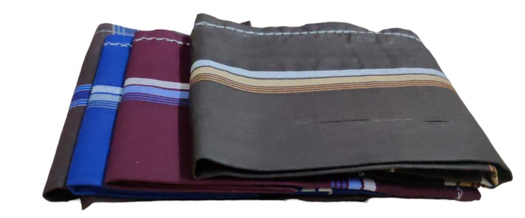 @ Men's Handkerchief 16x18 Inches Multicolour Pack Of 4 H269 MJ-258-60%OFF