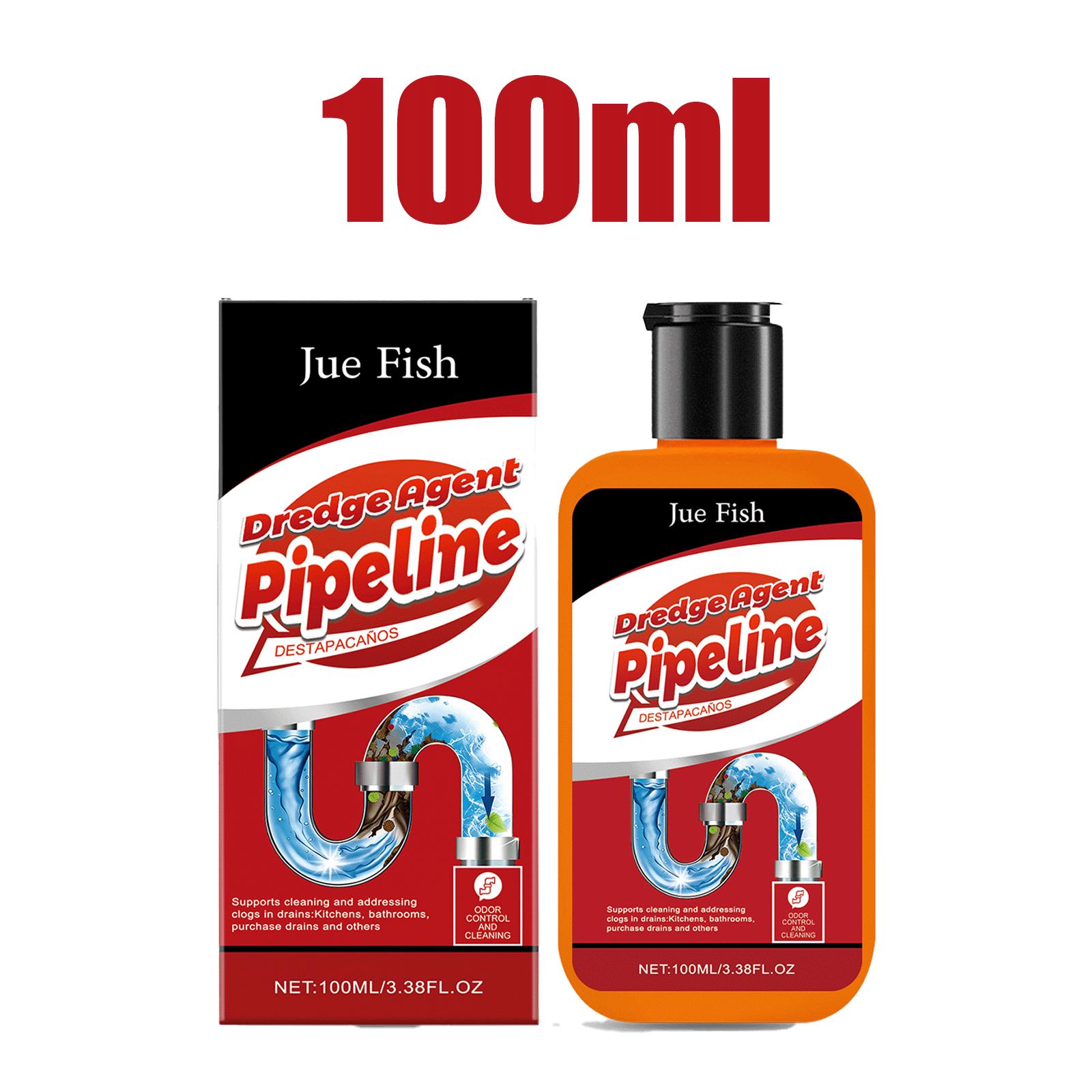 

Drain Clog Remover Liquid Pipe Dredge Agent Hair Dissolver Sewer Odor Eliminator Kitchen Bathroom Unblocker Portable for 100ml 100ml