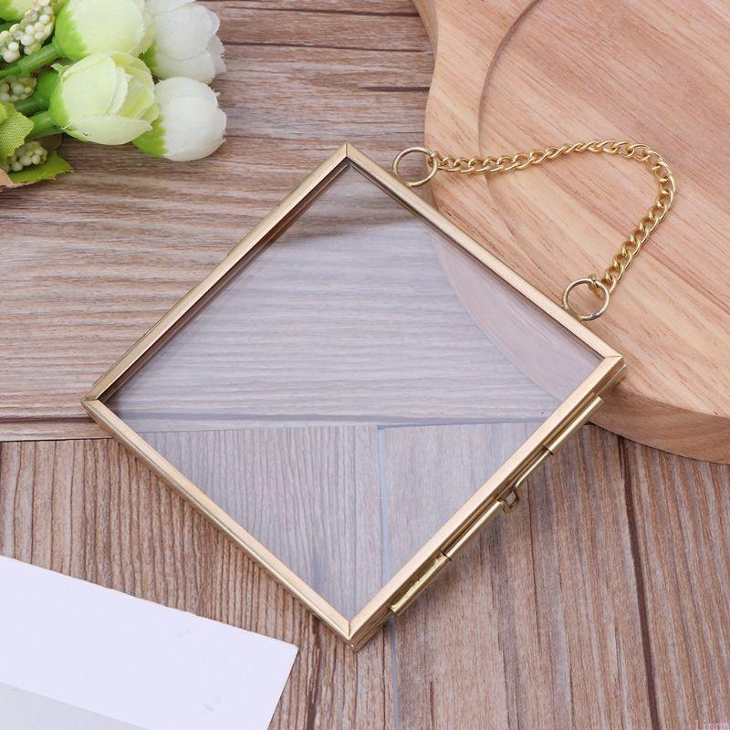 DIY Metal Photo Frame Vintage Chain for Creative Dried Flower for Floating Frame Gallery Wall Frame