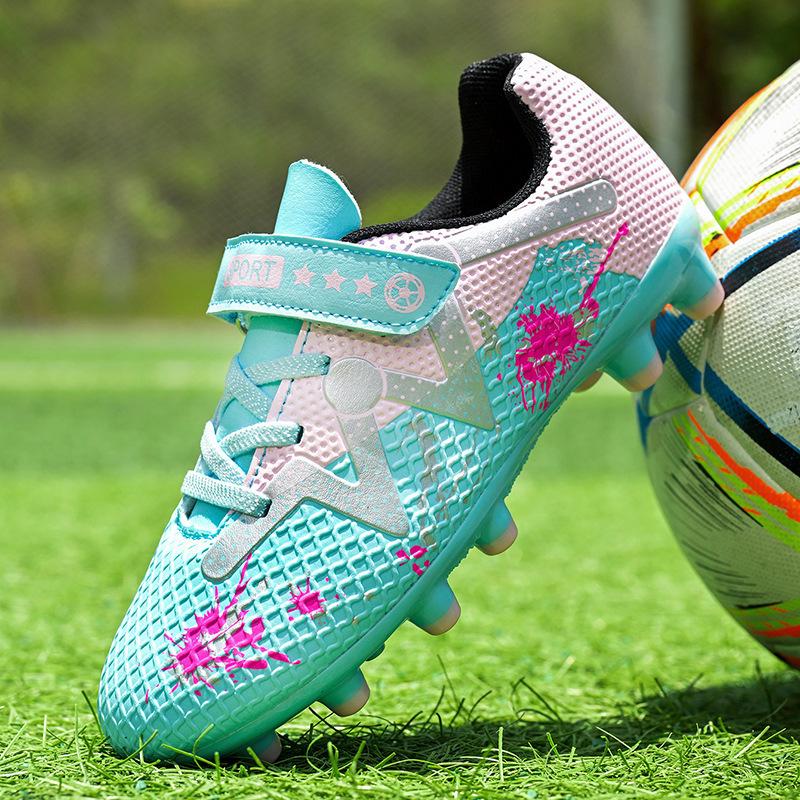Football Shoes Spike Crush Boys Elementary School Nails Girls Training Sneakers Boys Kids Velcro Sports