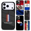 Paraguay Flag Phone Case for iPhone 17 16 15 Pro Max Air 14 13 12 11 Plus Shockproof Capa Cover