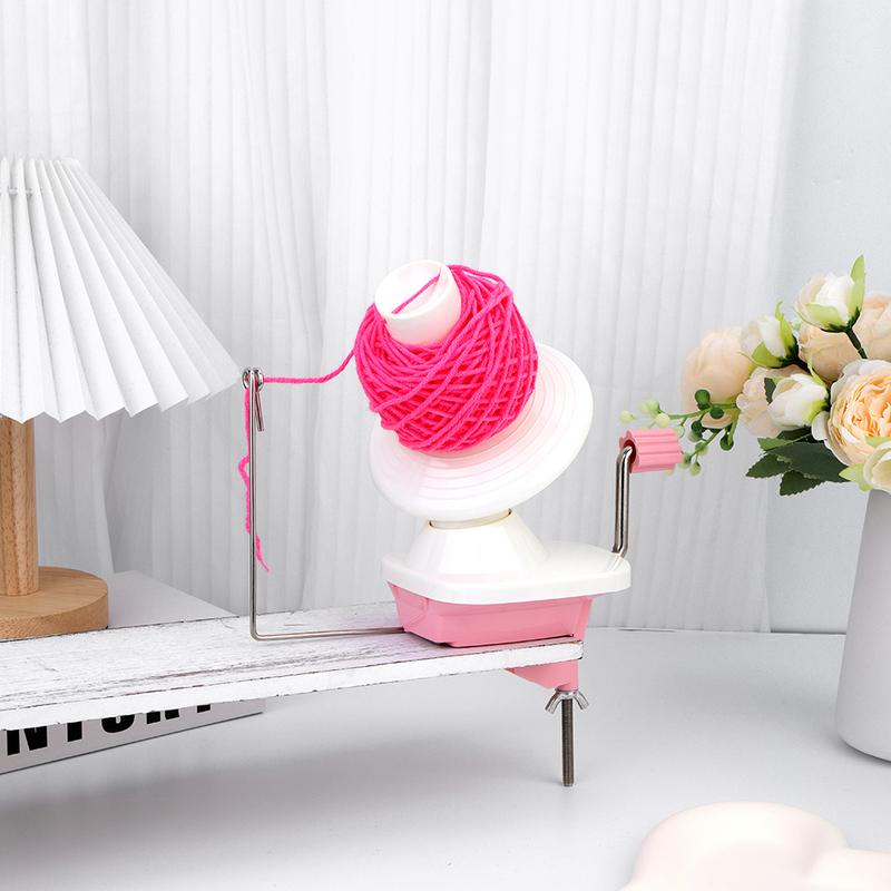 Imazy Yarn Cake Winder Spinner for Crocheting Hand Operated Ball Winders Machine for Knitting Crafting Knit Tool Supplies