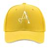 Elegant Botanical Letter A Monogram Sandwich Baseball Cap Sun Cap Outdoor Workouts Hat
