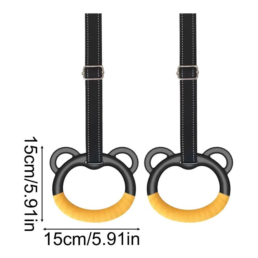 Durable Gymnastic Rings With Straps Fitness Exercise Ring Workout Gea Pull Up Bar Fitness Training