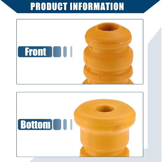 No.4M515K570AA Suspension Strut Bumper Bump Stop for Mazda 3 2004-2012 for Mazda 5 2007-2012 / Rear Rubber Jounce Bumper Buffer/Durable / 2 Pcs