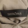 unused SHIROMA Striped tiered Long sleeve Cut FREE gray shirt Women Used