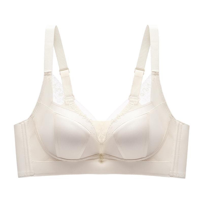 Quality small breasts gathered without steel ring bra soft skin-friendly breast upper support adjustment bra