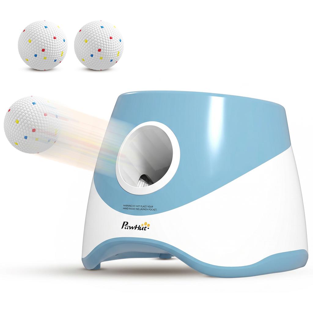 Automatic Ball Launcher for Small and Medium Dogs, Blue