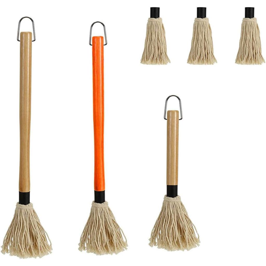 Multipurpose Kitchen Brushes with Wood Handle Cooking Brush Set Baking Brush Set Kitchen Utensils Grilling Brushes