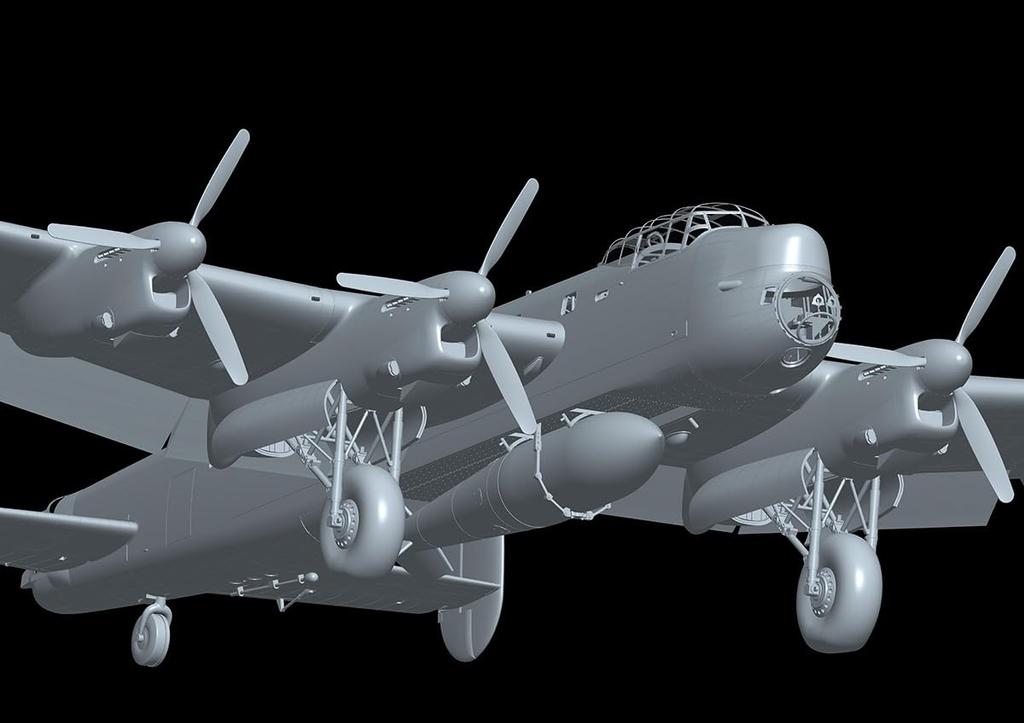 HK Model 1/48 Avro Lancaster B Mk.I Special Grand Slam Plastic Model 01F007