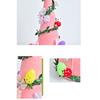 Flocking Textured Easters Eggs Flower Tree Figurine Decoration for Holiday Living Room and Bedroom Tabletop Ornament