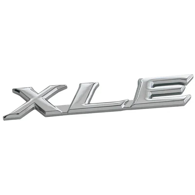 

Metal XLE Logo Letters Car Rear Trunk Emblem Badge Sticker Decals For Toyota Sienna RAV4 Corolla Camry Car Styling Accessories