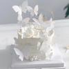 Decorazione Torta Farfalla Bianca con Fiocco e Decorazione Dea in Ferro/Acrilico