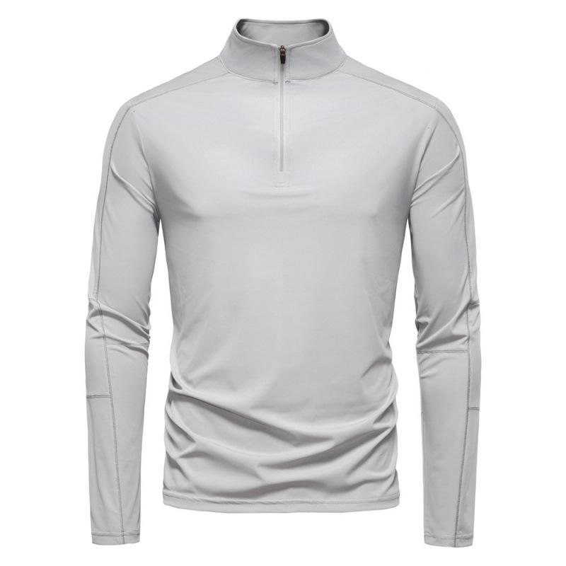 Men's UPF100+ Anti-UV Half-Zip Long Sleeve Base Layer T-Shirt (2025 Spring/Summer)