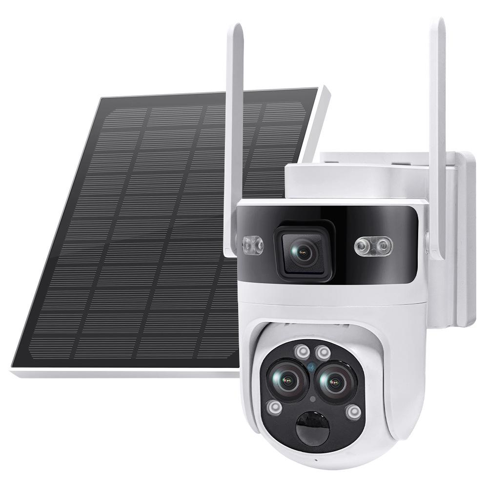 UBOX 6MP Solar PTZ Camera: Three-Lens, 4G, Low Power, Waterproof, 15X Zoom for Outdoor Monitoring