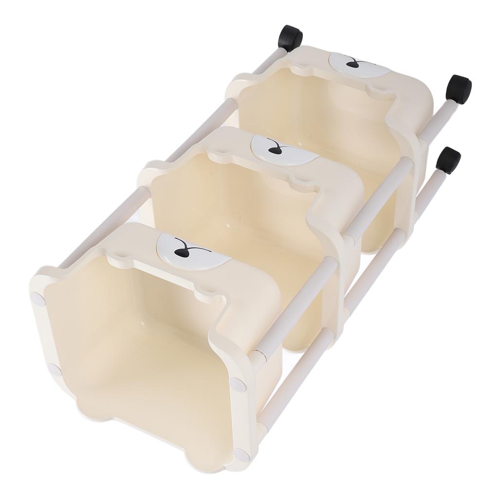 Storage Cart with Caster Wheels High Capacity Rolling Trolley Cart for Bathroom Kitchen Classroom