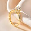 Rrjzz 1CT Cubic Zircon Simulated Diamond Solitaire Wedding Engagement Ring Tiara Wedding CZ Band Premium Crown Rings for Women