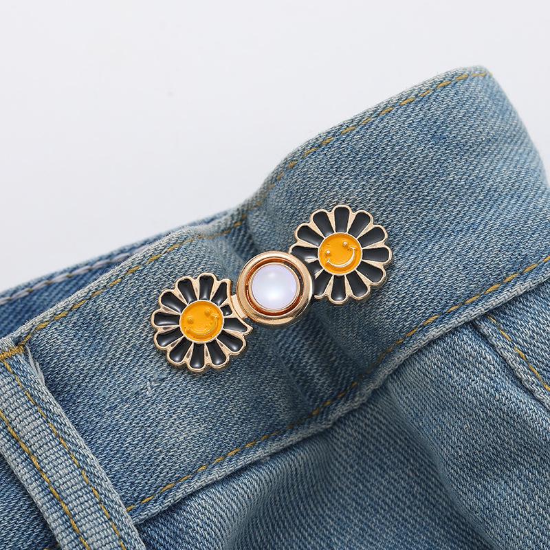 Daisy Waist-Cinching Detachable Buckle: Flatten & Reduce Large Waist Jeans Size