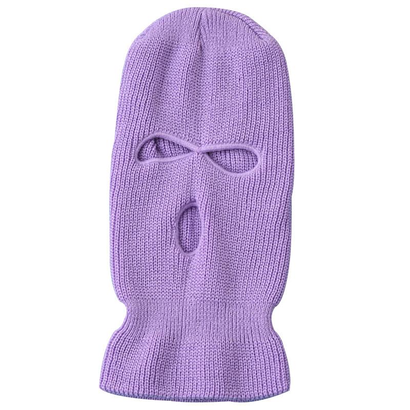 3-gaats Volledig Gezicht Masker Herfst Winter Gebreide Muts Voor Skiën Fietsen Leger Tactisch Masker Balaclava Capuchon Motorhelm Uniseks Hoeden