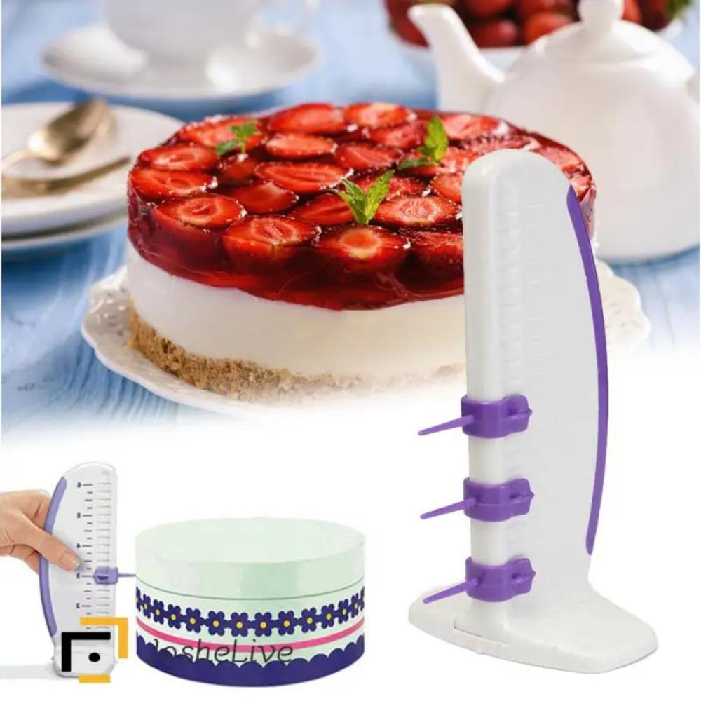 

DIY Cake Measuring Marker Adjustable Cake Balance Ruler Cake Edge Smoother Commercial Cake Edge Smoother
