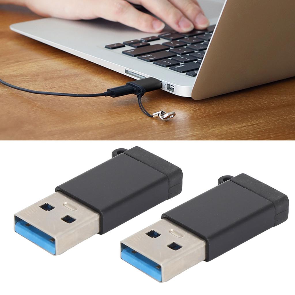 Adapter USB3.0 to TypeC USB C to USB OTG Plug Play Conversion Head for Data  (Black )
