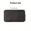 1pc PU Leather Car Visor Organizer with Glasses Holder, Multi-Functional Storage Pouch for Driver's License, Cards, and Accessories