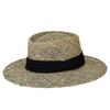 Internet Celebrity Versatile Round Top Fashion Straw Hat Female Summer Celebrity French Natural Salty Straw Weave Flat Brim Sunshade Top Hat