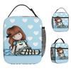 Little Girl Lunch Bag Portable Lunch Box Women Picnic Graphic Design Cooler Bag Leisure Oxford Thermal Lunch Bags