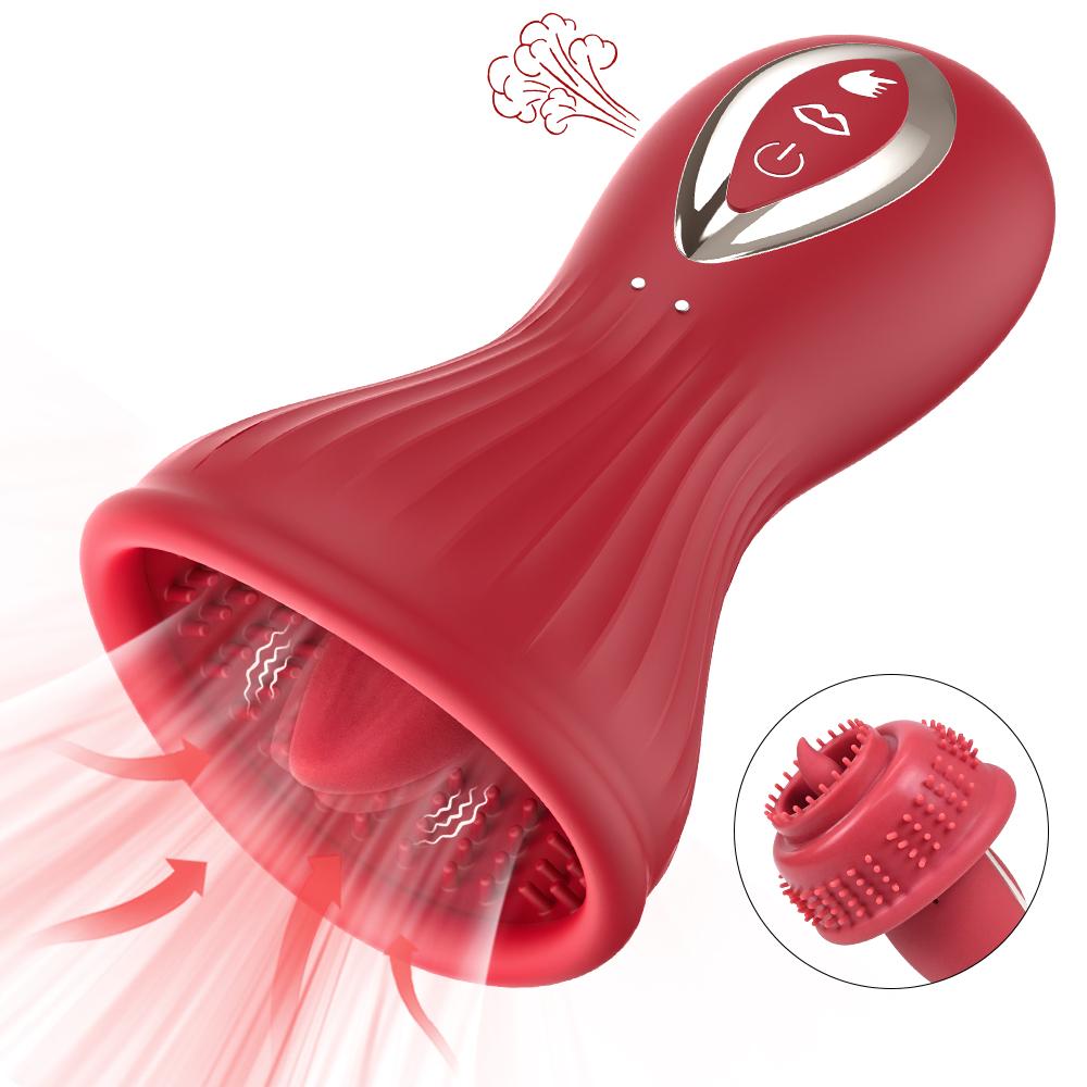 Wibrator do ssania sutków dla kobiet z lizaniem językiem, masażer piersi, ssak łechtaczki, stymulator łechtaczki, zabawki erotyczne dla kobiet