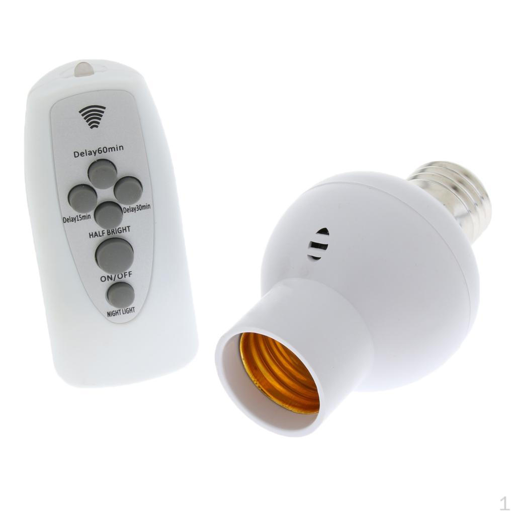 

High Quality Remote Control E27 Bulb Socket 5-10m Distance Holder