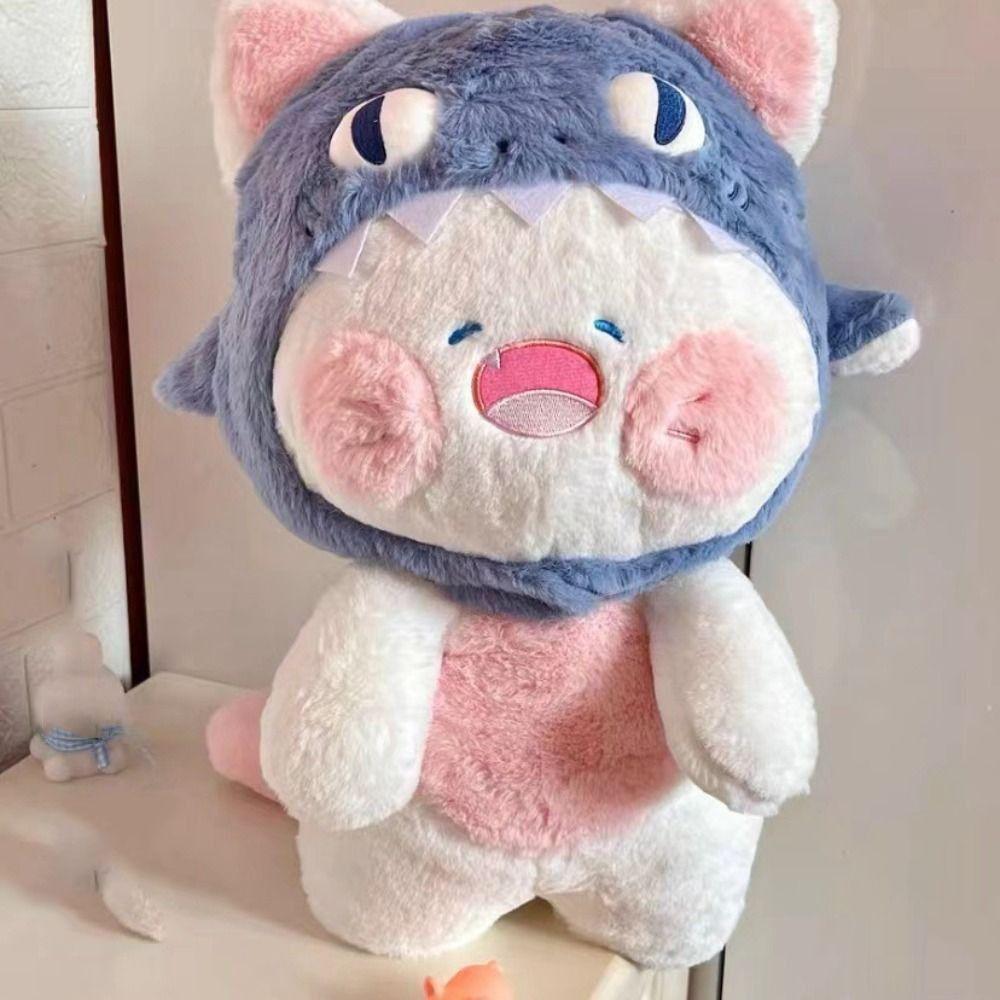 Plush Cute Shark Cat Plush Toy Shark Cat Plush Shark Cat Toy Shark Cat Doll Pillow  Home Decoration