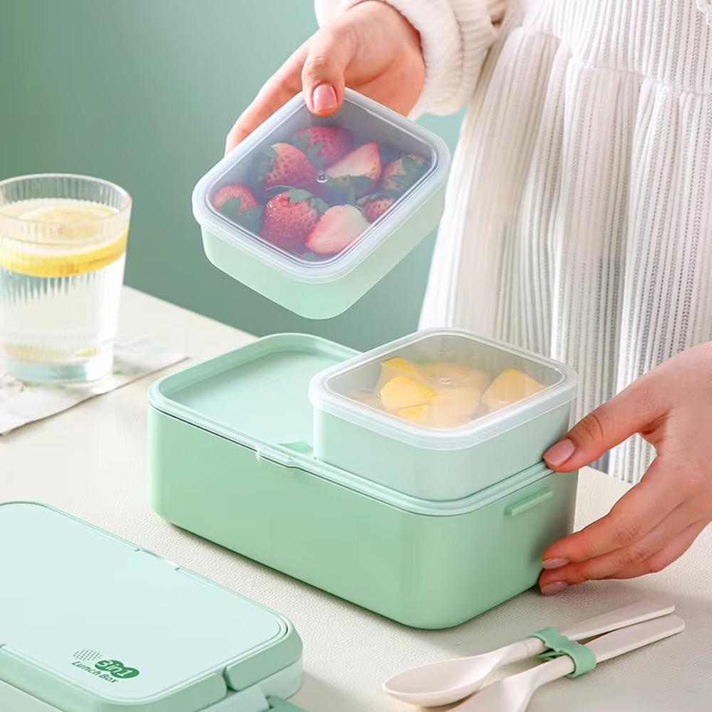 Japanese-style Student Lunch Container Microwavable Food Storage Box  Outdoor